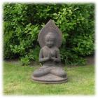 Tuinbeeld Namaskara met wand