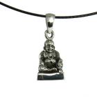 Zilveren Happy Boeddha ketting