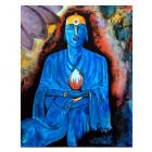 #1: Blauwe Boeddha met zwaan