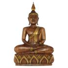 Thaise meditatie Boeddha hout