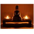 Indische Boeddha 2 waxinelichten