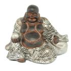 Chinese Boeddha zwart/zilver S