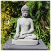 Boeddha tuinbeeld bhumisparsha M licht