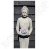 Staand Boeddha tuinbeeld met kom licht_5
