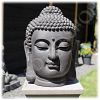 Tuinbeeld Boeddha hoofd #2 M donker