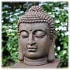 Tuinbeeld Boeddha hoofd M rustiek
