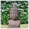 Tuinbeeld Boeddha buste L rustiek_1