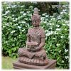 Boeddha met lotusschaal rustiek_4