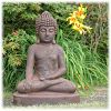 Boeddha tuinbeeld bhumisparsha L rustiek