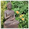 Tuinbeeld Boeddha namaskara rustiek XL
