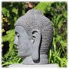 Tuinbeeld Japans Boeddha hoofd M donker_3 Tuinbeeld Japans Boeddha hoofd M donker_3