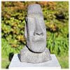 Moai Paaseiland tuinbeeld donker M