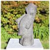 Moai Paaseiland tuinbeeld donker M_4