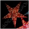 Decoratieve ster gerecycled karton beige_1