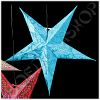 Lampion ster gerecycled karton blauw