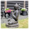 Tuinbeeld namaskara Boeddha 80cm gietsteen_3