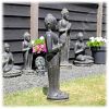 Boeddha tuinbeeld staand 80cm gietsteen_1
