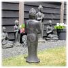 Boeddha tuinbeeld staand 80cm gietsteen_2