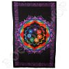 Wanddoek 7 Chakra in lotusbloem XL