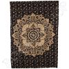 Wanddoek mandala zwart met goud