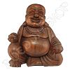 Middelgroot houten Happy Boeddha