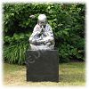 Tuinbeeld Shaolin monnik zilver