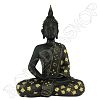 Thaise meditatie Boeddha zwart