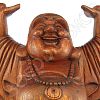Groot staand houten Boeddhabeeld