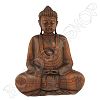 Houten Boeddha meditatie 40cm