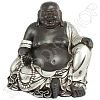 Happy Boeddha zwart/zilver L