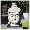 Tuinbeeld Boeddha hoofd clayfibre groot