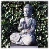 Tuinbeeld Boeddha namaskara donker L