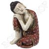 Slapende Indische Boeddha rood L