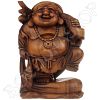 Houten Happy Boeddha met juk 30cm