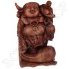 Happy Boeddha met juk en kind 50cm