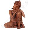 Slapende Indische Boeddha hout 30cm