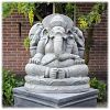 Ganesha tuinbeeld XL licht