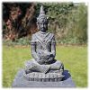 Boeddha met lotusschaal donker