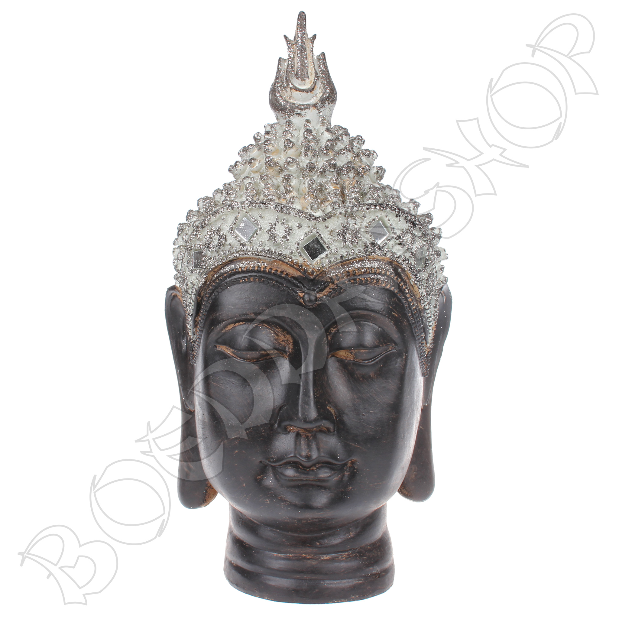 Thais Boeddha hoofd met spiegeltjes