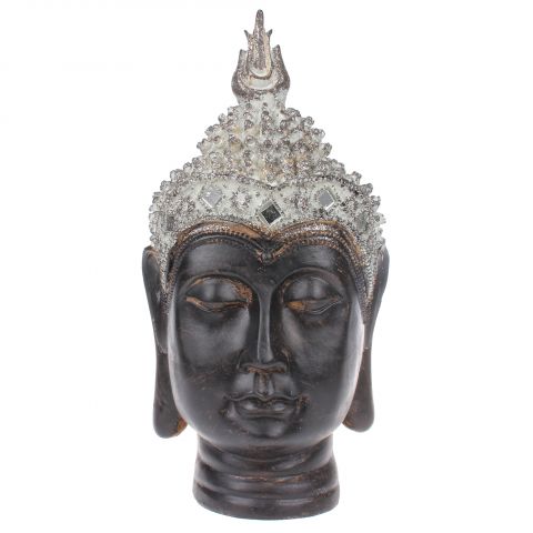 Thais Boeddha hoofd met spiegeltjes