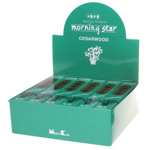 Doos Morning Star Cedarwood wierook, 12x20g