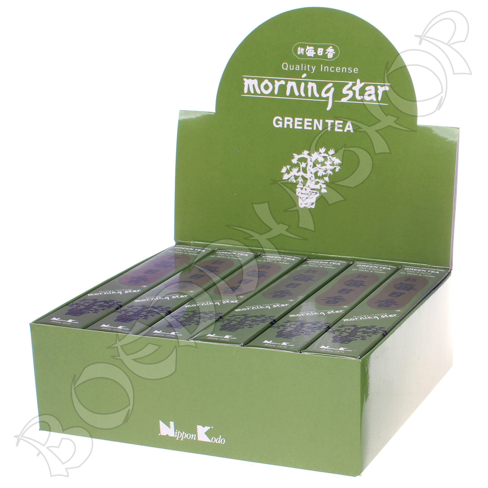 Doos Morning Star Green Tea wierook, 12x20g