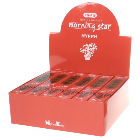 Doos Morning Star Myrrh wierook, 12x20g