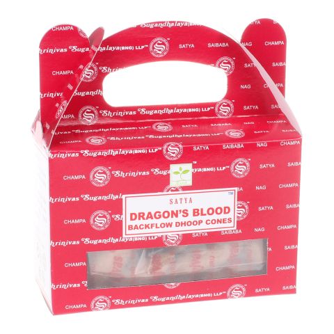 Nag Champa Dragons Blood backflow wierook kegels