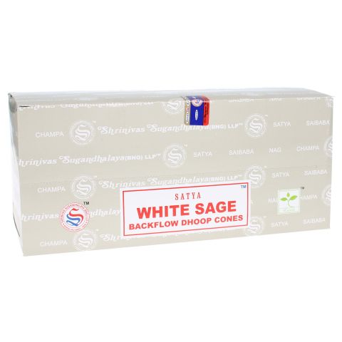 Doos Nag Champa White Sage backflow wierook