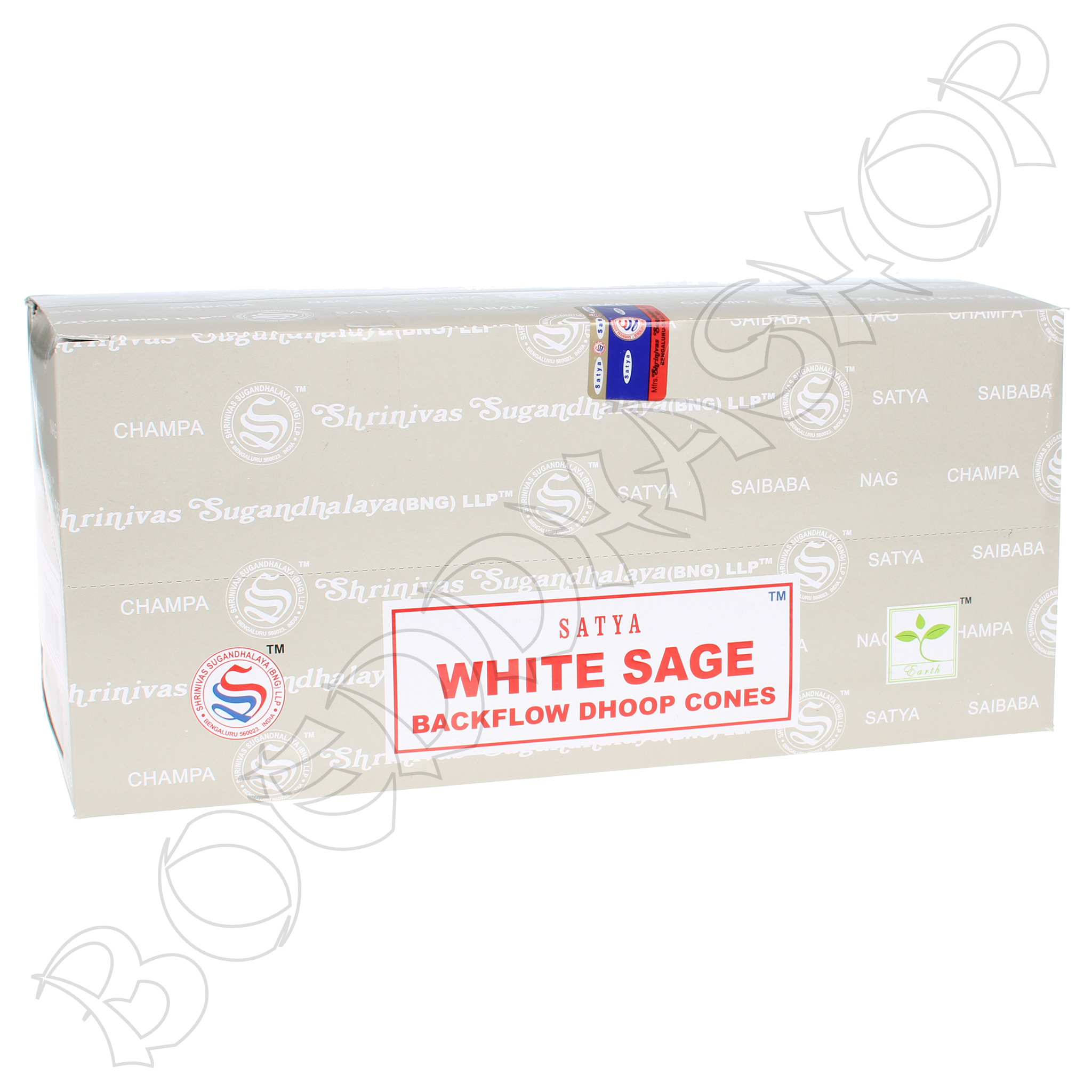 Doos Nag Champa White Sage backflow wierook