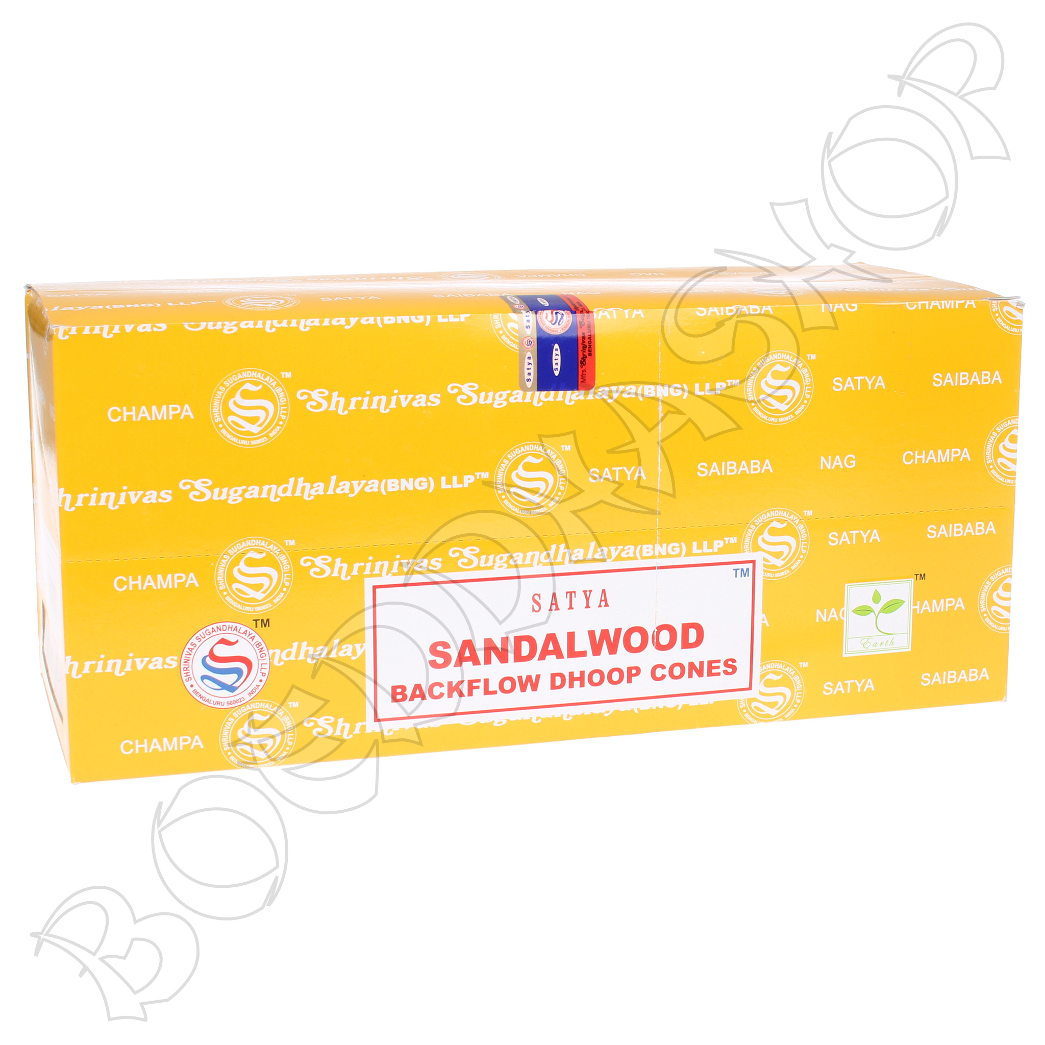 Doos Nag Champa Sandalwood backflow wierook