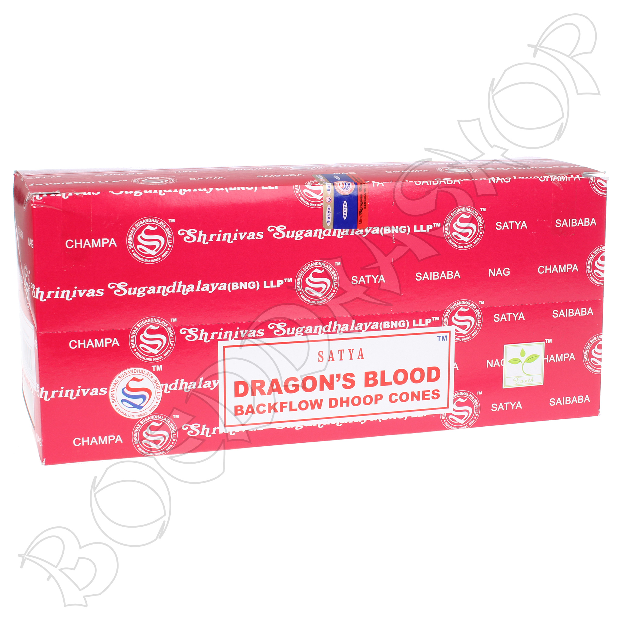 Doos Nag Champa Dragons blood backflow wierook