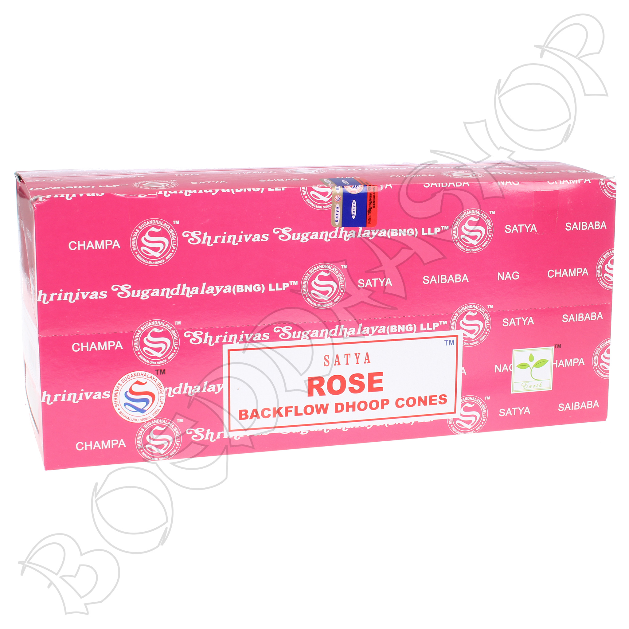 Doos Nag Champa Rose backflow wierook