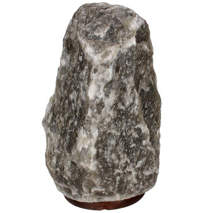 Zwarte / grijze zoutlamp 18 tot 25 kg